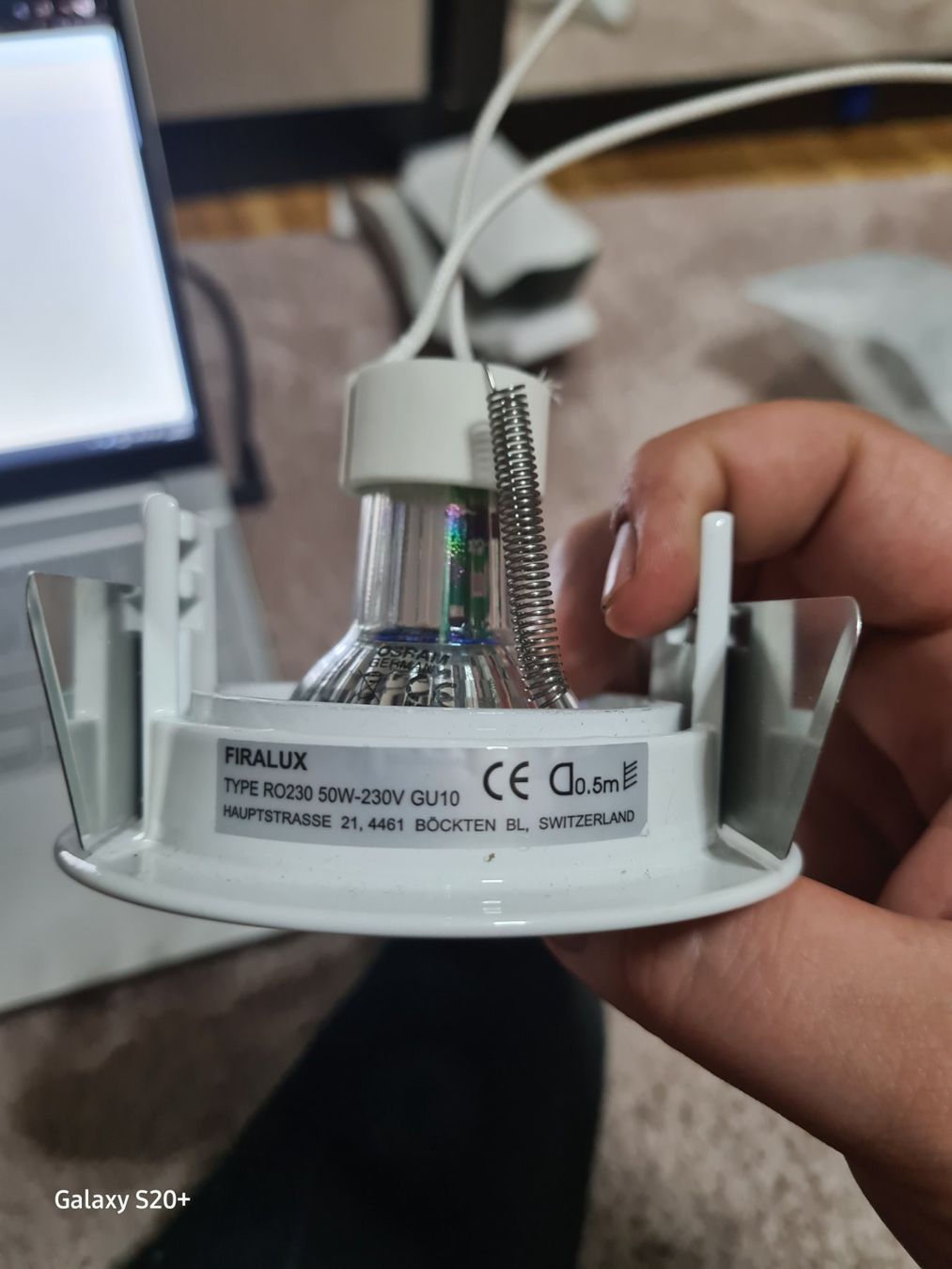 Osram Kronleuchter & Deckenlampen: Firalux Einbauspot mit Osram Glühbirne – Gebraucht aus Zürich von Alibaba1234 1