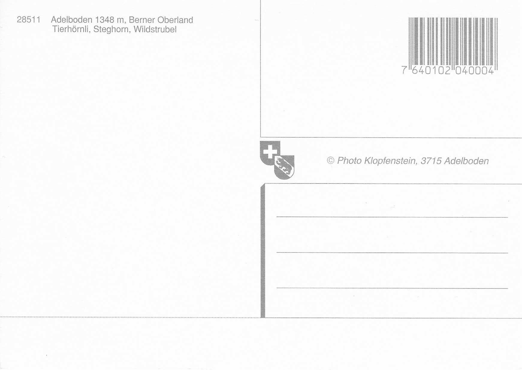 Cartoline postali: Adelboden BE – Nuovo (secondo la descrizione) da Rothrist venduto da Stranglehold 1
