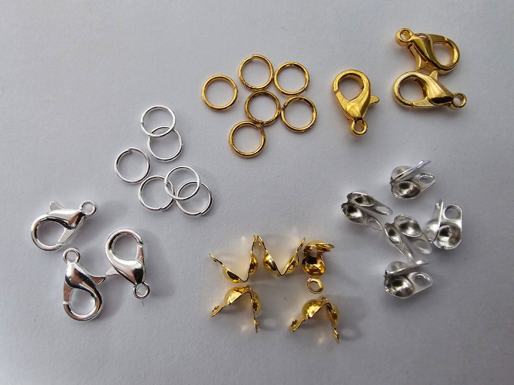 Attrezzatura da arrampicata: 960x Endteile in Box Basteln Karabiner Schmuck Silber Gold – Nuovo (secondo la descrizione) da Riedt b. Erlen venduto da Gottestraene 2