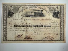 Wertpapier Baltimore & Ohio Rail Road Company 1866