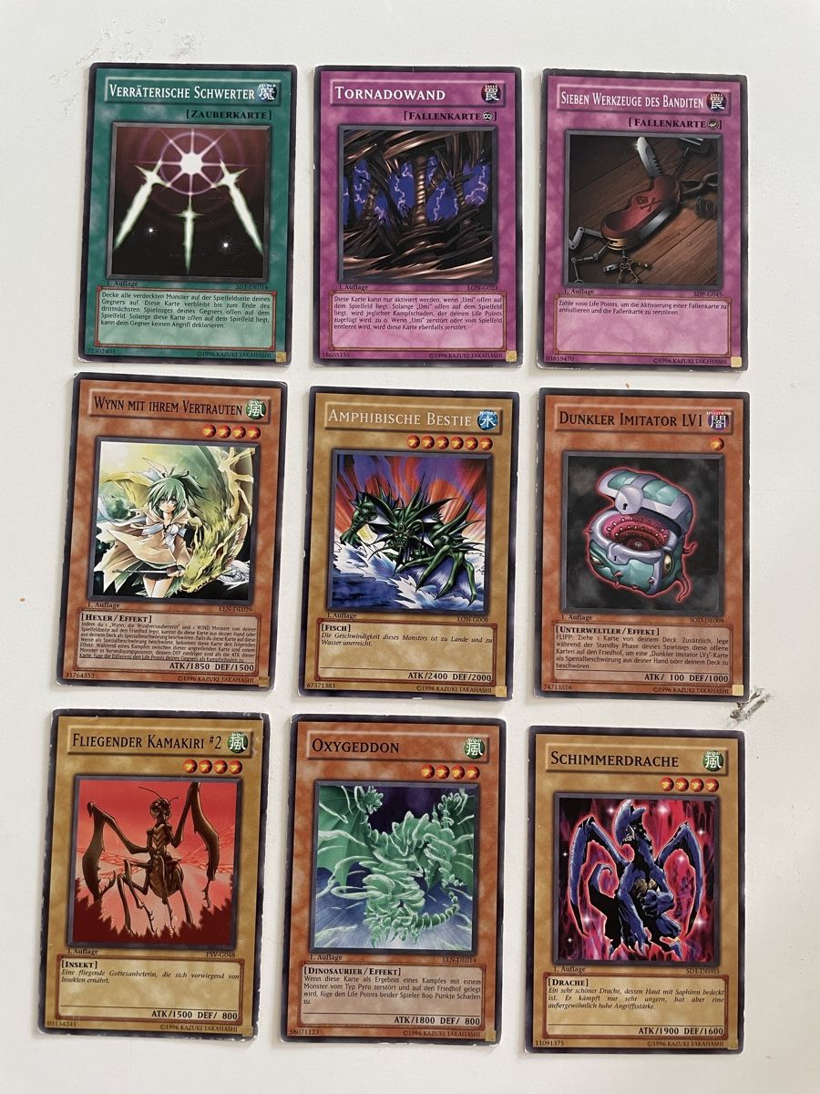 Yugioh Carte collezionabili: Yugioh 1 Auflage 9 Stk. Deutsch – Usato da Zürich venduto da Bomboo