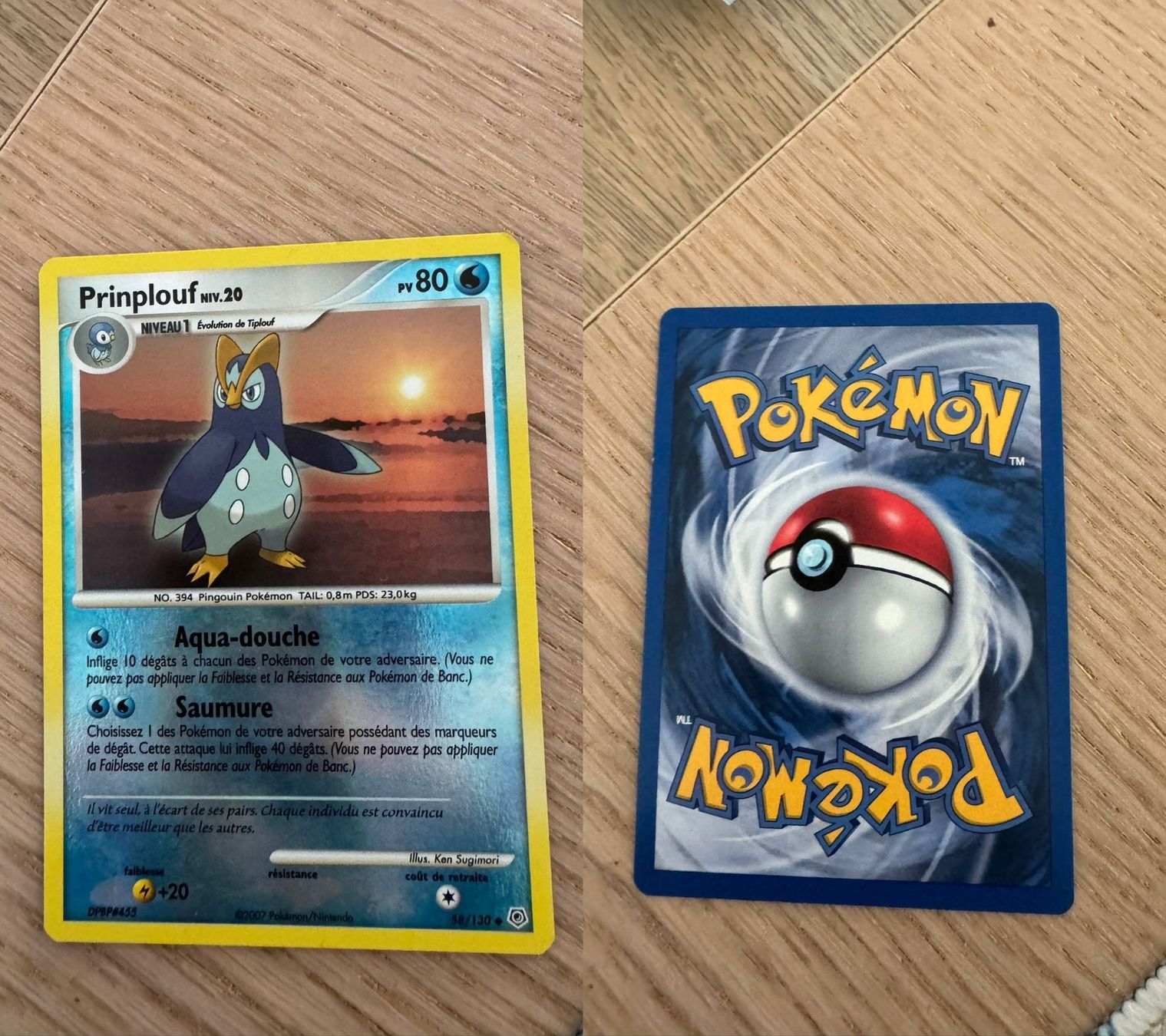 Pokémon Carte collezionabili: Prinplouf 58/130 reverse holo – Usato da Chavannes-Renens venduto da skywalker1942