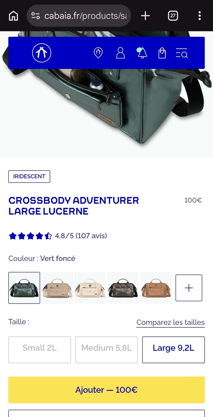 Cabaïa Sonstige Kleidung & Accessoires: CABAIA - Crossbody Adventurer Large "Lucerne" – Gebraucht aus Riaz von Murielbhs 3