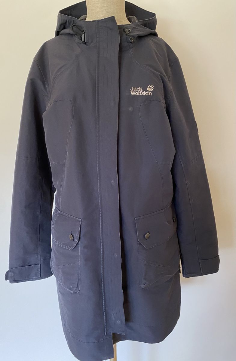 Jack Wolfskin Cappotti: Jack Wolfskin Mantel blau Gr. L – Usato da Rabius venduto da bri_ca76 1