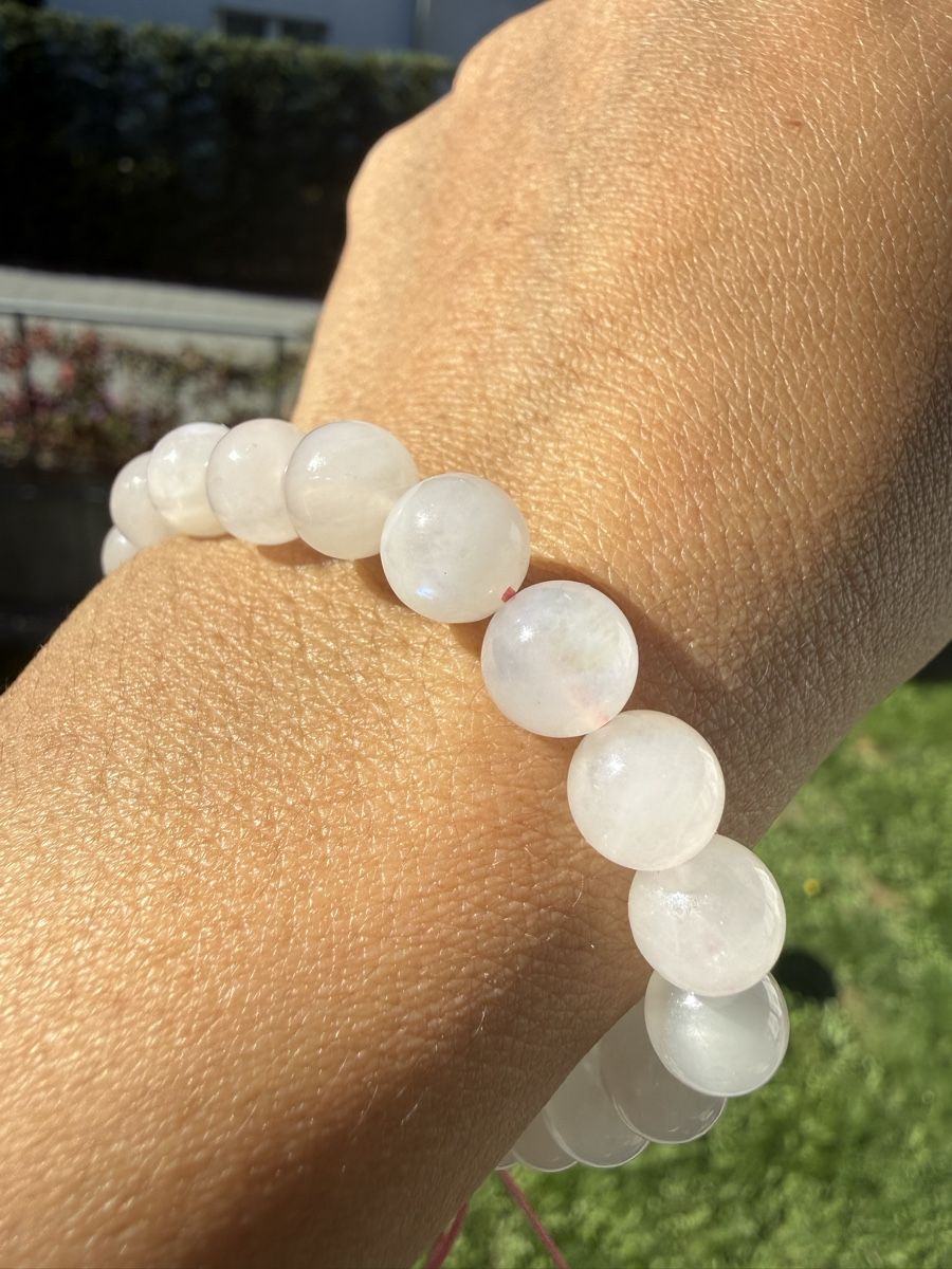 Bracciali & Braccialetti: Edel Rosa Mondstein 8mm Perlen  – Nuovo (secondo la descrizione) da Jegenstorf venduto da SteinGlanz 6