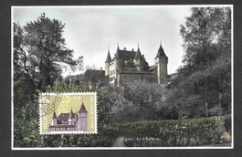 Maximumkarte Nr. 334 Nyon Le Château 2.5.1958