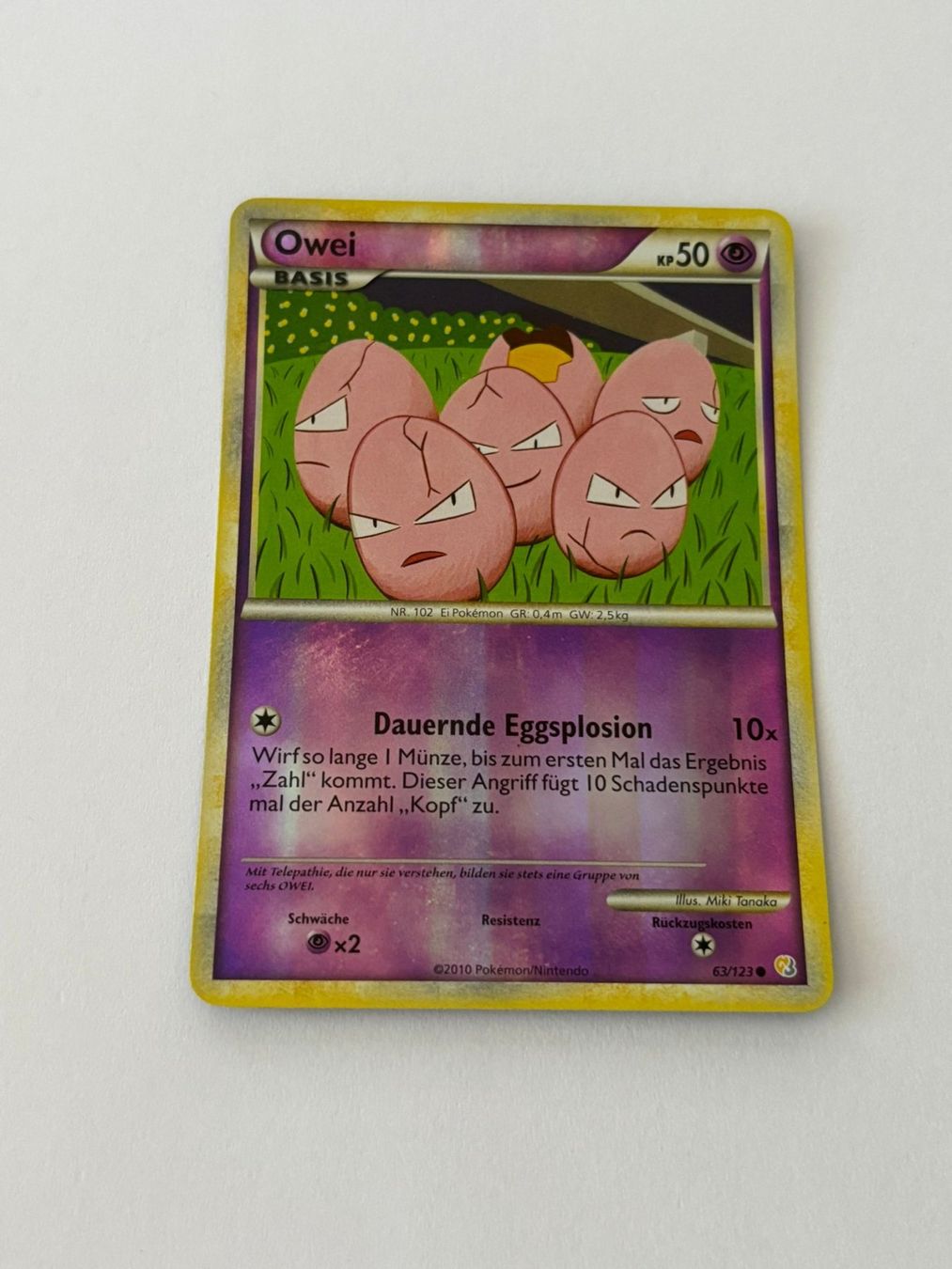 Pokémon Carte collezionabili: Pokemon-Karte Owei 63/123 – Usato da Herisau venduto da Seyashop1
