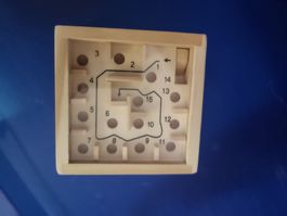 Metallkugel Holz Geschicklichkeit Labyrinth Spiel 15 Punkte