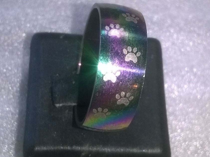 Ringe: RING EDELSTHAL,,,REGENBOGEN FARBEN,,,GLANZIG – Neu (gemäss Beschreibung) aus Basel von bijoutrie_4