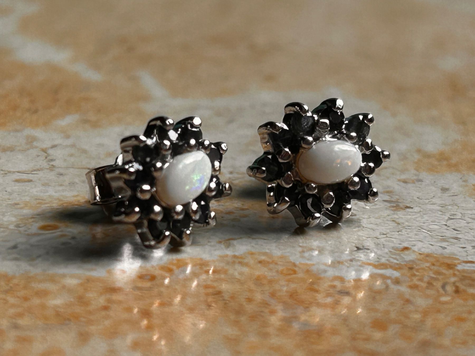 Boucles d'oreille: Silber Ohrstecker Opal & Tansanit 925er Silber – D'occasion à Laufen par Bellavitaboom 4
