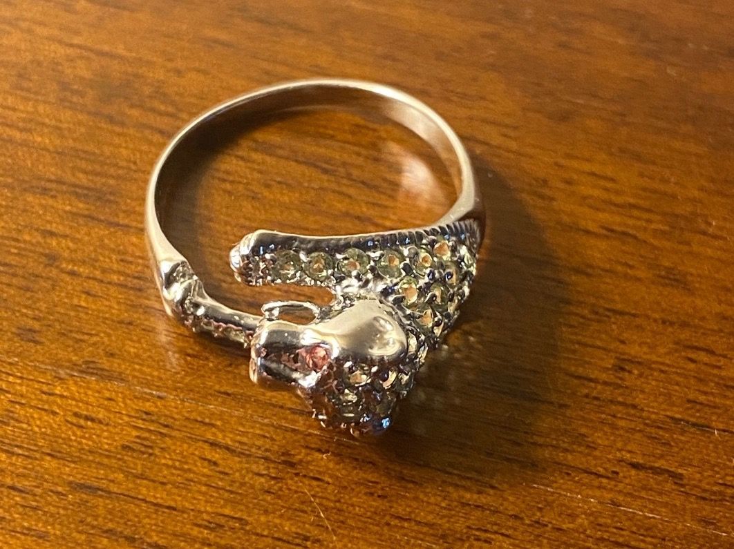 Ringe: Tiger Ring in SS mit Peridots Gr.55.5 – Neu (gemäss Beschreibung) aus Luzern von S.Kern01 3