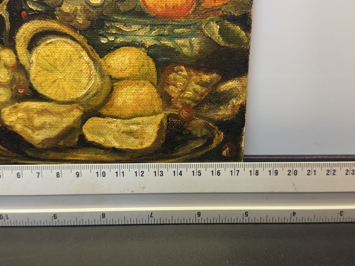 Tableaux: Antike Ölgemälde Stillleben mit Monogram – D'occasion à schaffhausen par VintAntik_1980 2
