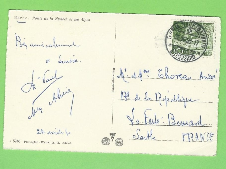 Cartoline postali: Bern, Obstbergquartier und Nydeckbrücke – Usato da Zürich venduto da t24_de 1