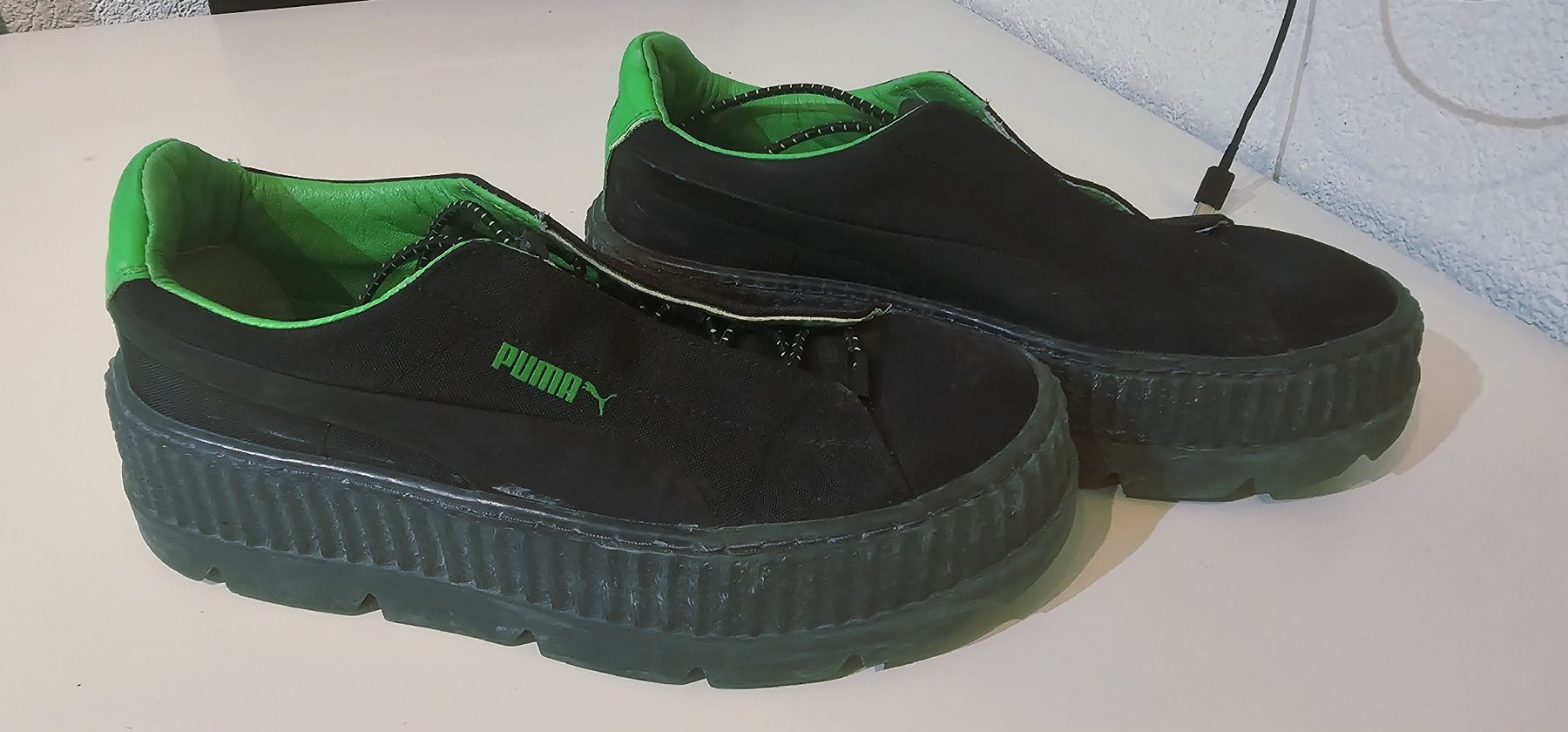 Scarpe da donna: Puma Creeper Sneaker, Black & Green, Excellent Condition! – Nuovo (secondo la descrizione) da Rorschach venduto da Alles_9.90 5