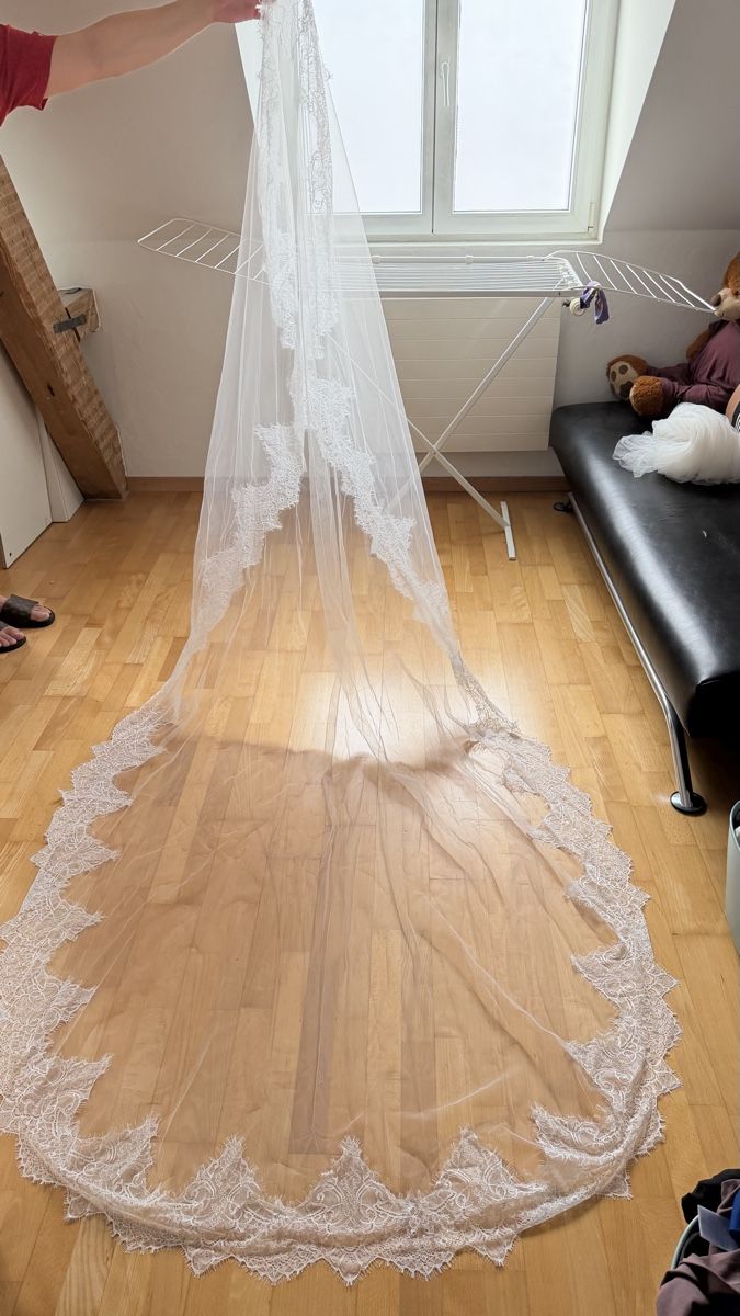 Accessori per capelli: Schleier 3m lang Hochzeit – Nuovo (secondo la descrizione) da Brunnen venduto da browneyes_007