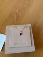 9ct gold Kirstin Ash Necklace with blue Stone, Gift Ready!