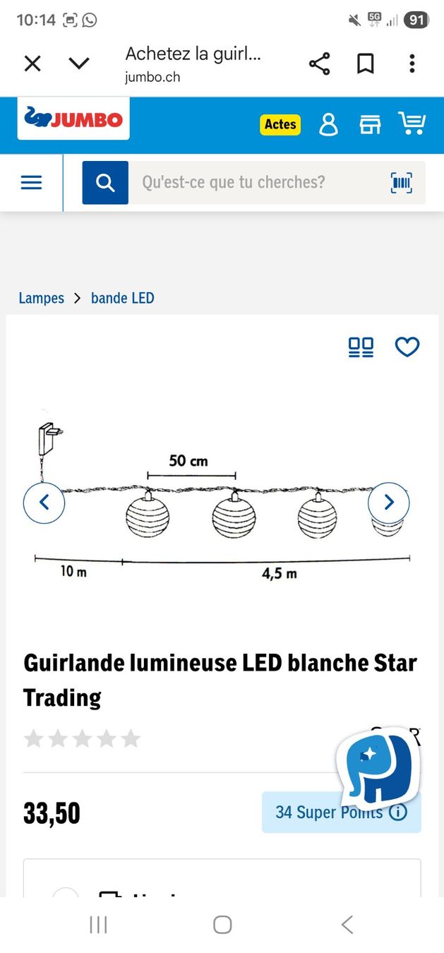 Coop Ghirlande e barre luminose: 2x Guirlande lumineuse LED – Usato da La Chaux-de-Fonds venduto da little_bubble 2