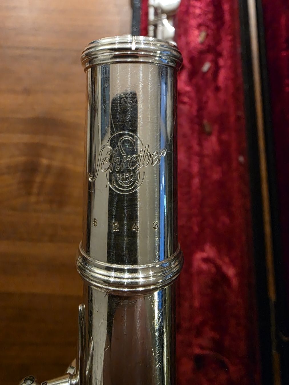 Instruments de musique: Schreiber Querflöte – versilbert – mit Koffer – D'occasion à Weiach par art_x7lh 1