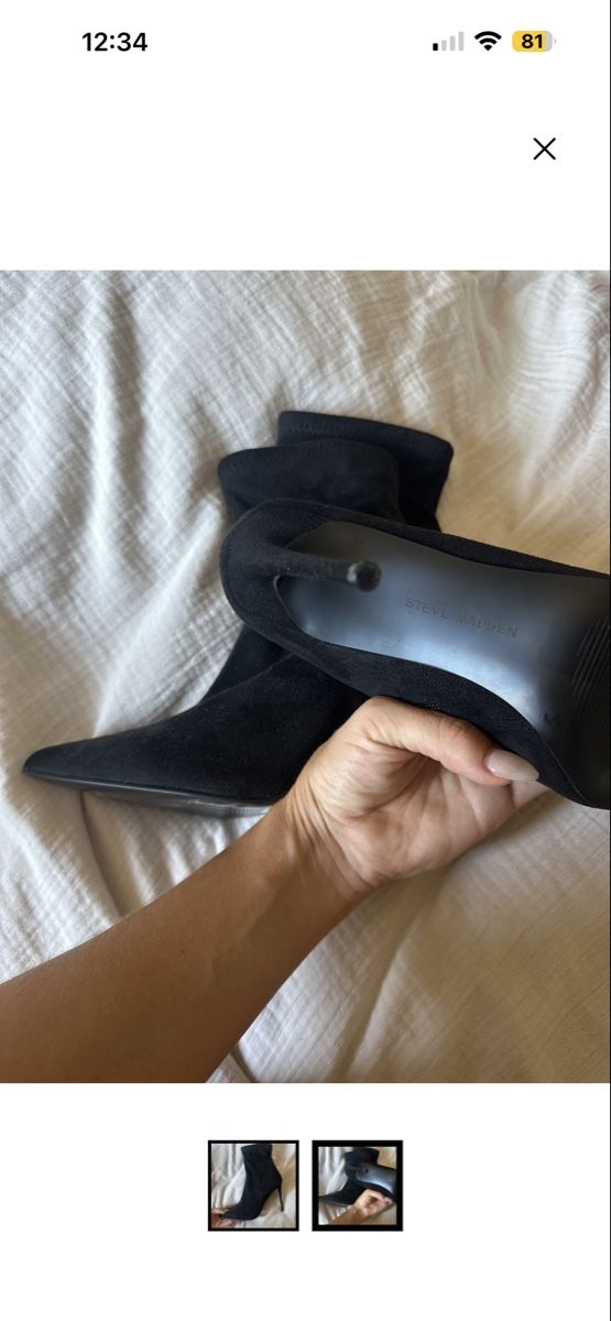 Steve Madden Damenschuhe: Stiefeletten schwarz steve madden – Neu (gemäss Beschreibung) aus Henggart von jan_p56w 1