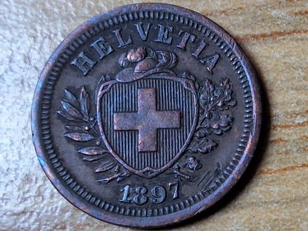 Tutti le monete: 1 Rappen 1897 - sehr schön! – Usato da Münchenstein venduto da purbach1