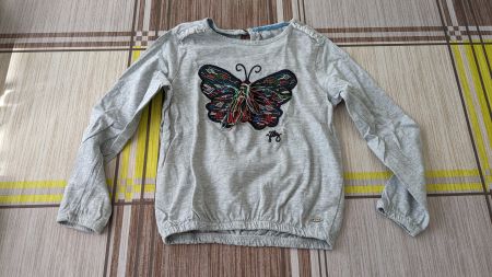 Süsses Langarmshirt - mit buntem Schmetterling - 104 - Jilly