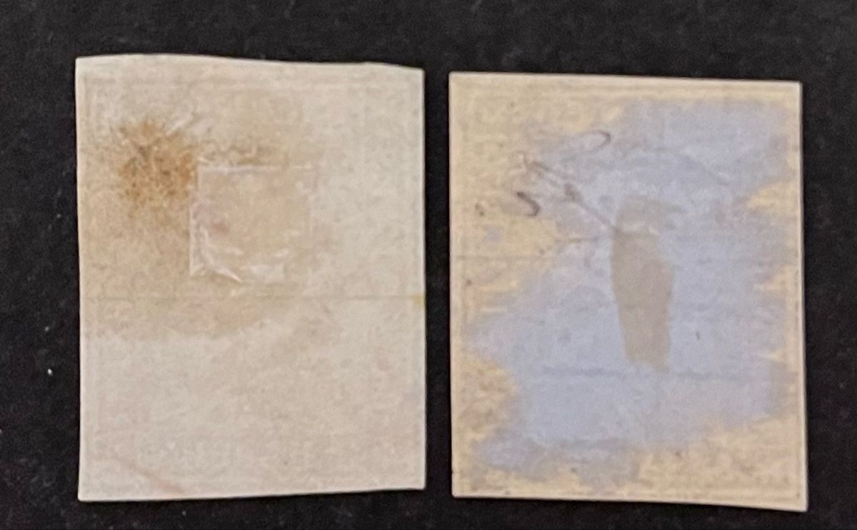 Tous les timbres: Strubel 22G + 23G Cat. 60.- CHF  – D'occasion à Sottens par thigroux 1