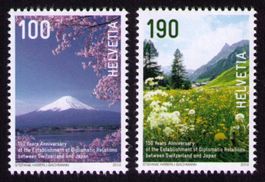 2014_1491+92_150 J. dipl. Beziehungen Schweiz-Japan_Serie **
