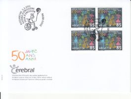 SBK 1384 im 4er-Block FDC