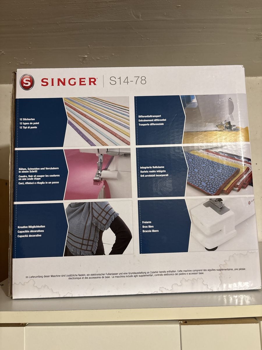 Singer Macchine da cucire: Singer S14-78 Overlock Machine 12 Stitches New – Nuovo e nell'imballaggio originale da steinhausen venduto da pat_nc2x 1