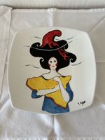Piatto decorativo in ceramica fatto a mano