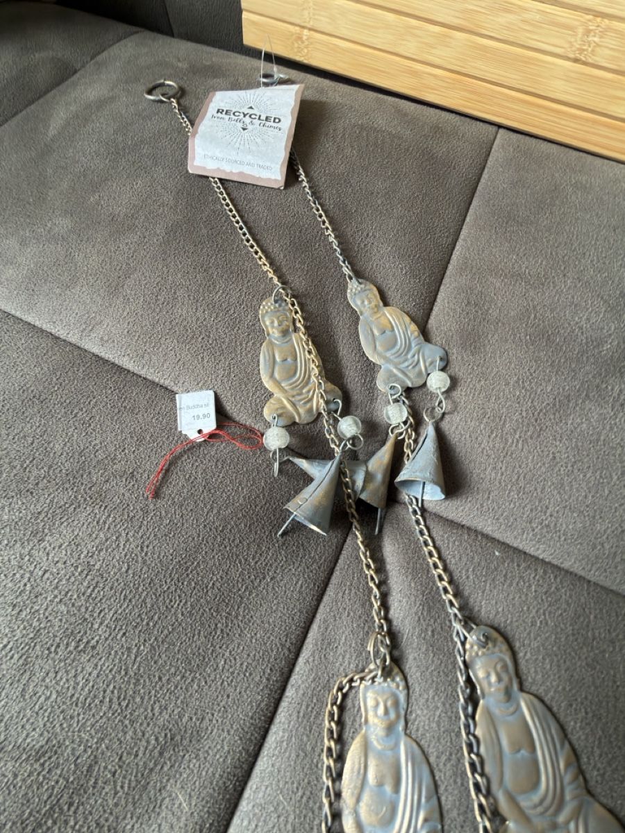 Altro in Decorazioni & Accessori: Windspiel Buddha mit Glocken Metall Recycelt neu – Nuovo e nell'imballaggio originale da Widnau venduto da kustercarmen 6
