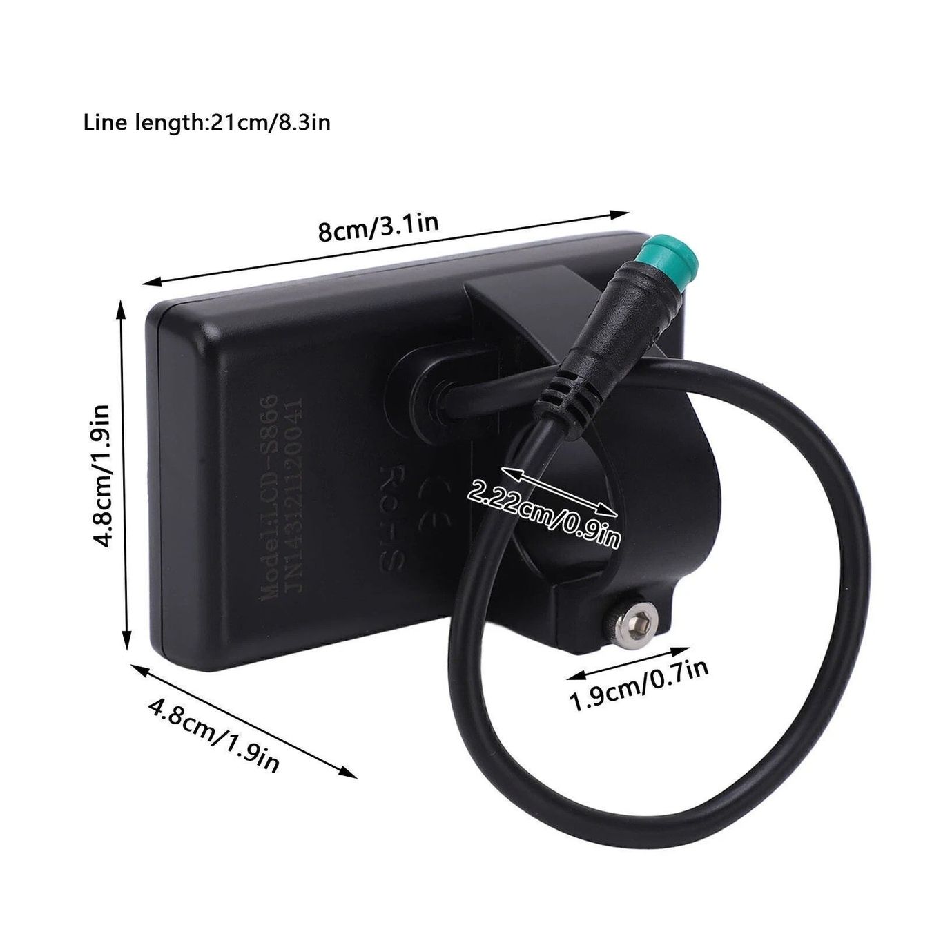 Pezzi di ricambio: LCD-Display Panel Meter Bedienfeld für E-Bike velo – Nuovo (secondo la descrizione) da Kirchdorf AG venduto da Apost008 4