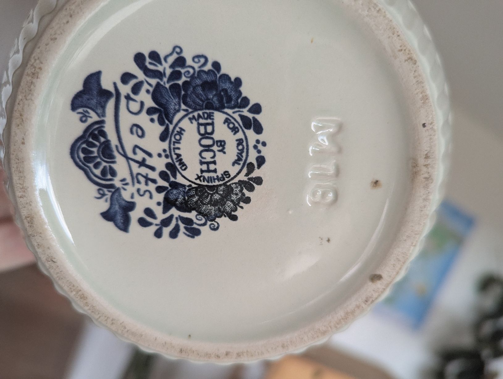 Vasi per fiori: 2 antike Delfter Blumentöpfe M18 – Usato da Arlesheim venduto da han_2m8r 2