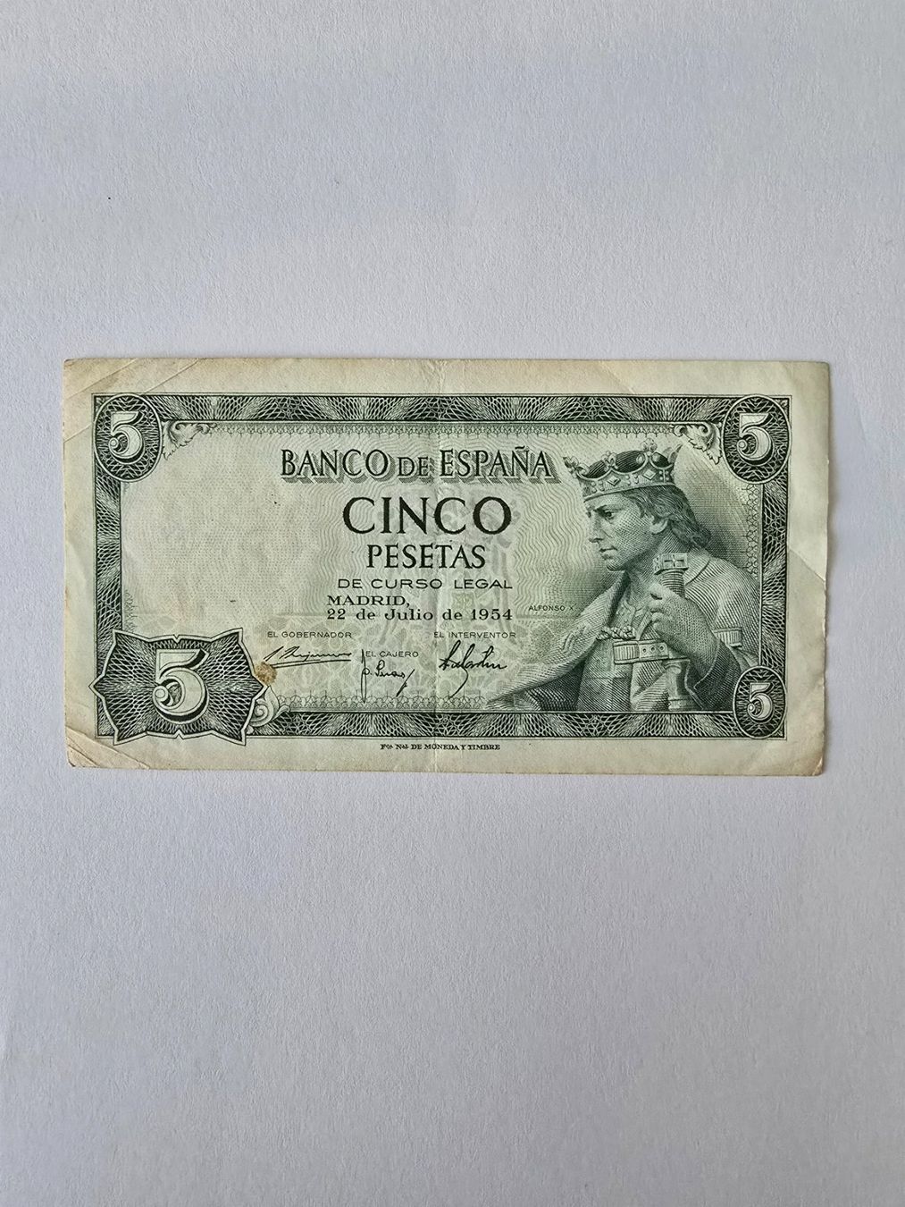 Banconote: 5 Spanische Peseten 1954 – Usato da Neuenhof venduto da brasvarela