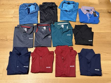 12Polohemden Herren verschiedene Farben Grösse M L