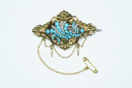 Biedermeier Brosche Antikschmuck um 1845