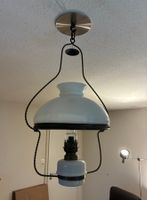 Hängelampe Lampe Öllampe weiss Metall antik 60cm