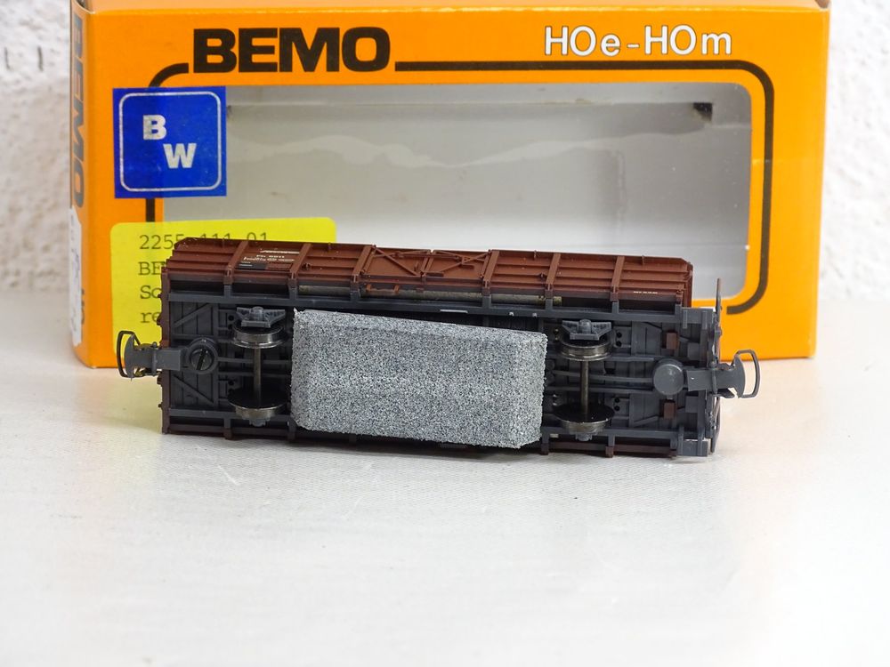 Wagon BEMO 2255 110/111 Stahlwand Mit Kohle Ladung - H0m (1:87) - Occasion