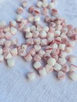 50x Doppelkegel glas Perlen 6mm