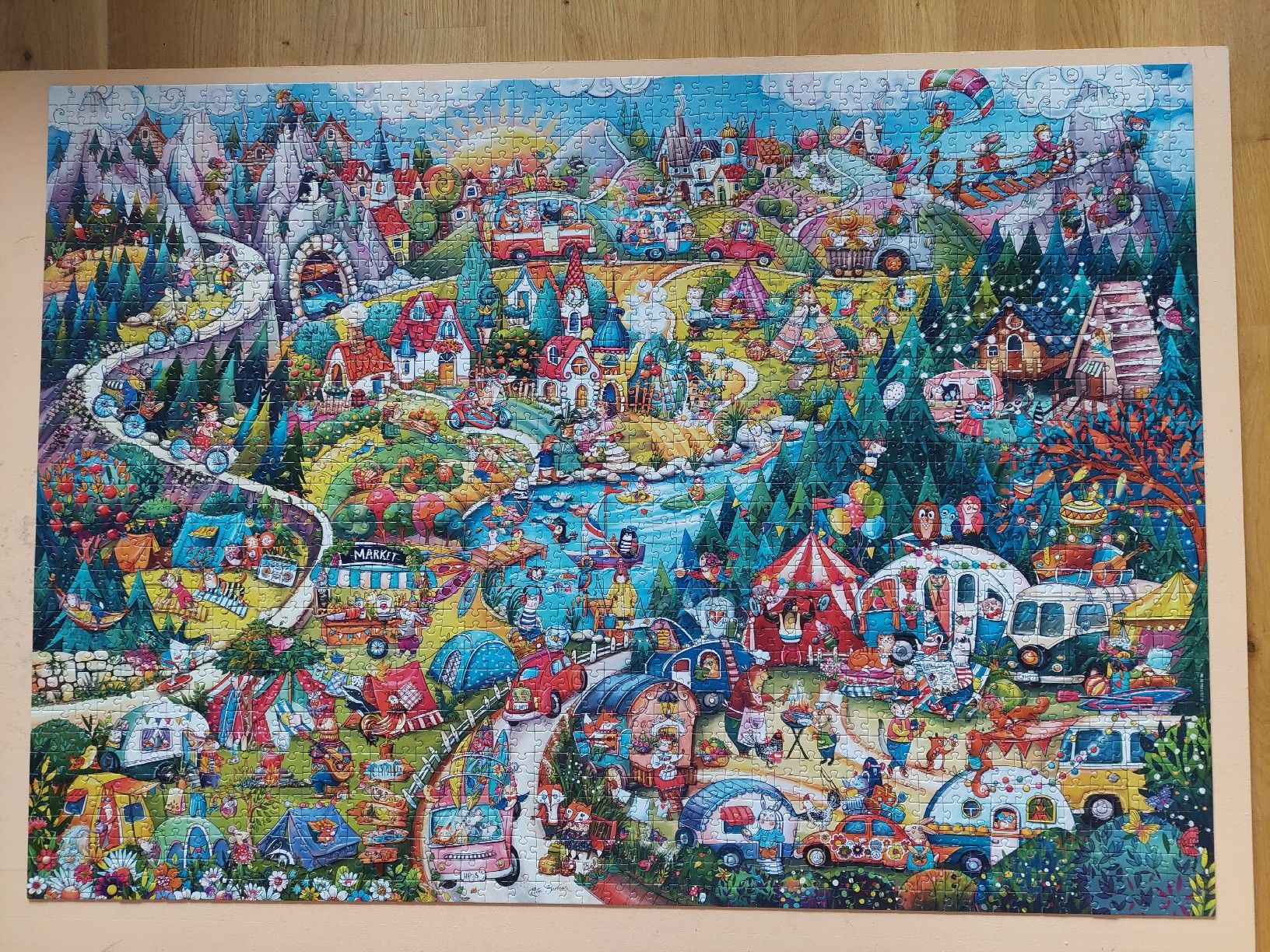 Heye Puzzles: Heye Go Camping 2000 Teile – Gebraucht aus Winkel von Messias 1