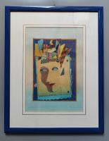 Tableau Art moderne design cubisme 1990 signé New York