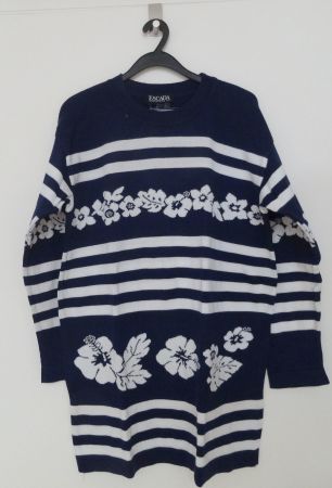ESCADA MARGARETHA LEY PULLOVER, vintage, lang, Schurwolle