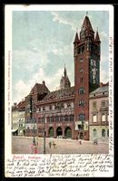 AK Basel, Straße am Rathaus
