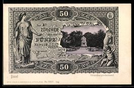 Zürich, Strassburgerdenkmal auf 50 Fran