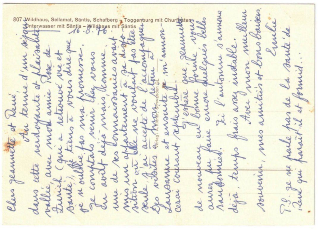 Cartoline postali: Toggenburg - 4 Bild AK – Usato da Binningen venduto da Mountainrider 1