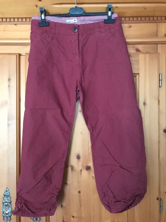 CHICORÉE CAPRI HOSE - BORDEAUXROT - GRÖSSE XL - NEU