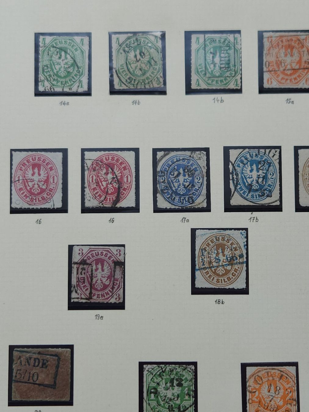 Tutti i francobolli: Preussen Stärkere komplette Sammlung mit Seltene Farben – Usato da Kriens venduto da Nidfeld45 6