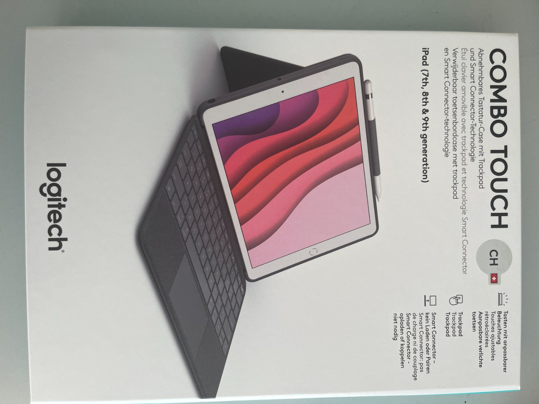 Logitech Tastaturen: Logitech Tablet Tastatur Cover Combo Touch iPad 10.2" 7.-9.G – Gebraucht aus Niederhasli von Mbi0 1