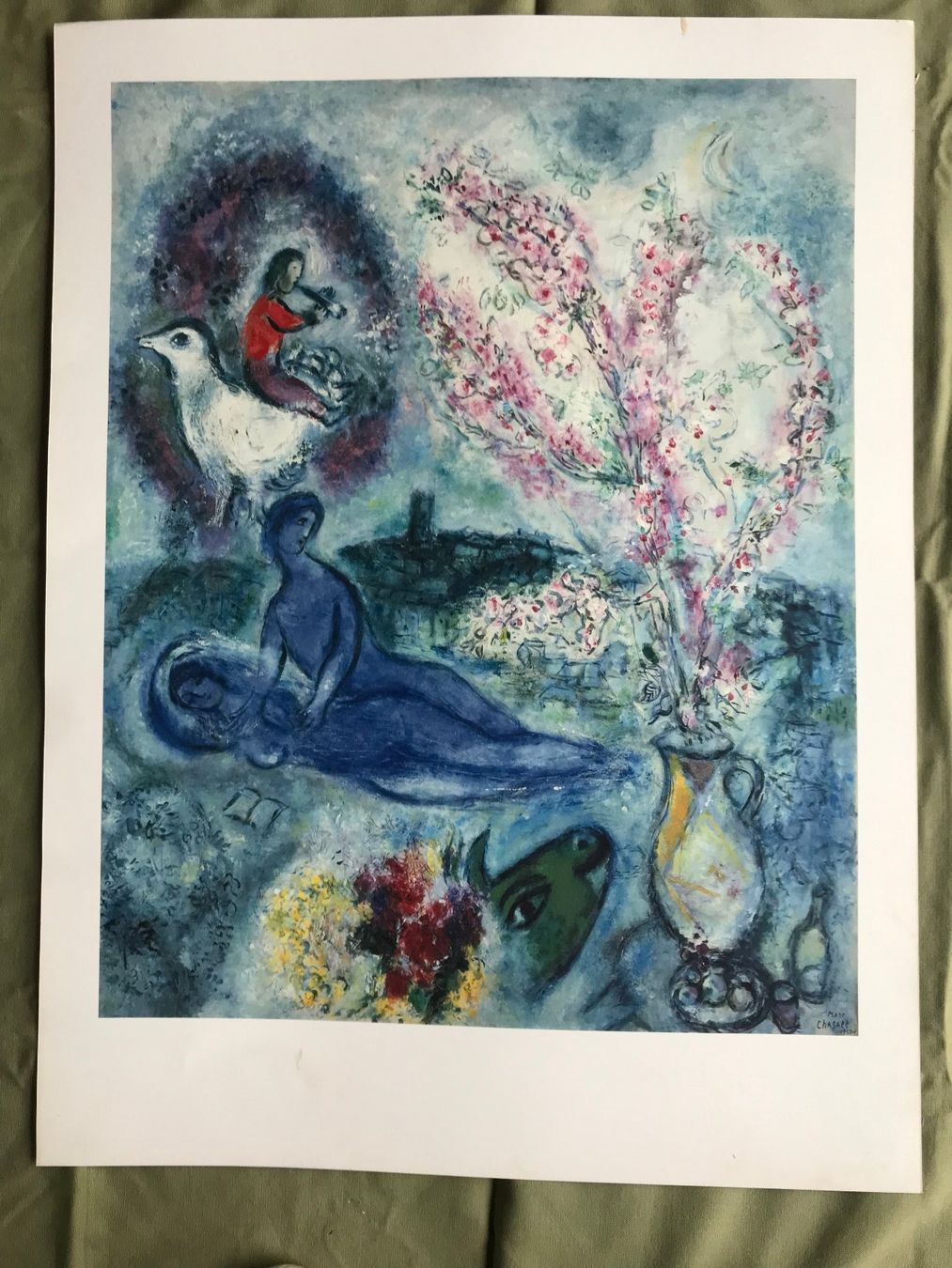 Foto & Immagini: Marc Chagall: Les Amandiers, Kunstdruck – Usato da Zollikerberg venduto da Dogon