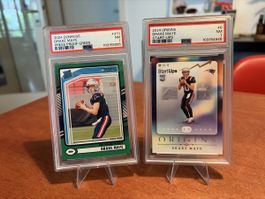 2 NFL Karten - Drake Maye - Beide PSA7